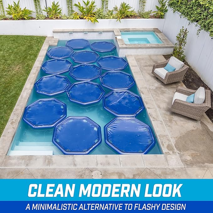 GoFloats V2 Inflatable Solar Pool Heaters for Affordable Pool Heating and Insulation - 3 Pack