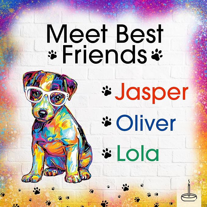 Gonesh Best Friends Paw Prints Collection - Incense Sticks Variety Pack - Non-Toxic 10” Slow Burn Aromatic Sticks - Jasper, Oliver and Lola - 30 Count Each
