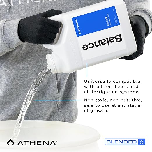 Athena Blended Balance | Liquid pH Buffer & Stabilizer for RO Water | Formula for Hydroponics | Sediment-Free, Dosatron Compatible | 1 Gallon
