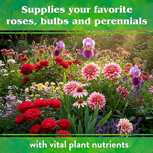 Down To Earth All Natural Fertilizers Organic Rose & Flower Mix - Plant Food for Roses, Bulbs, Flowers and Ornamentals 4-8-4, 1 lb
