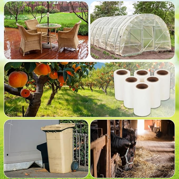 18 Rolls Spotted Lantern Fly Traps Ant Insect Barrier, 30 ft Each, Outdoor Fly Tree Tape Trees Wrap Spotted Lanternfly Killer for Protect Trees, Fruit & Plants, Pest Control Lawn & Garden