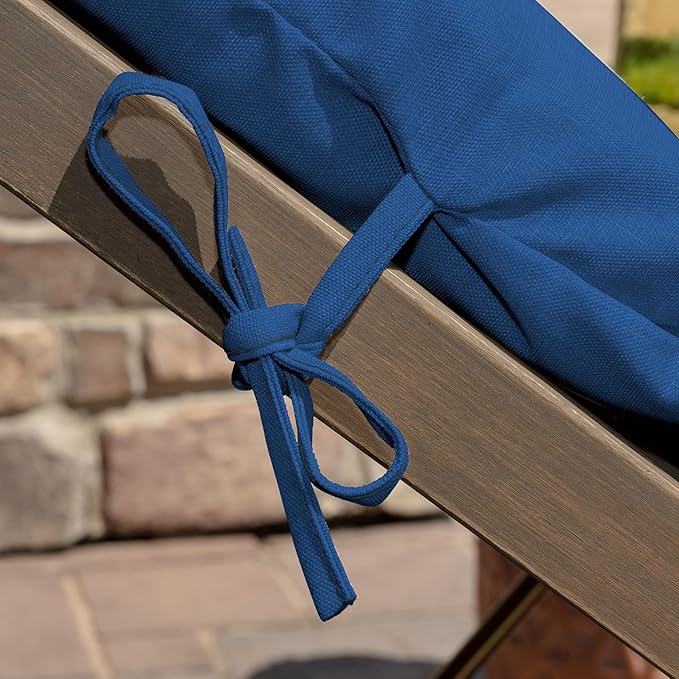 Arden Outdoor Chaise Cushion, 21 in x 72 in, Weather-Proof, Rain-Proof, Fade Resistant Patio Cushion for Chaise Lounger Cobalt Blue Texture