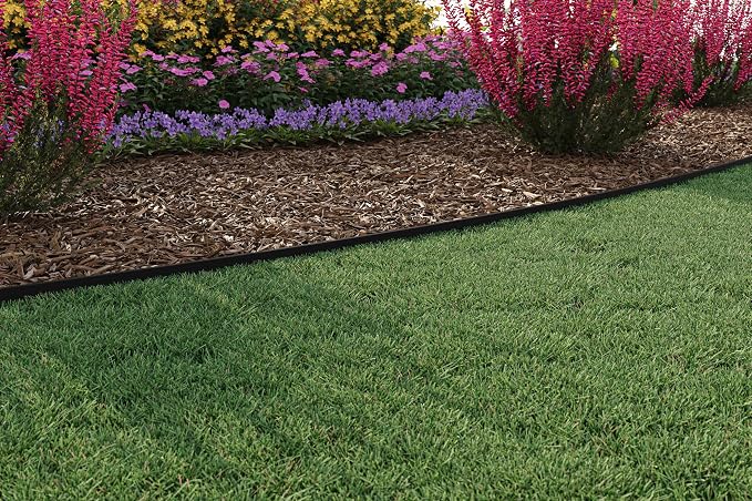 EasyFlex 4-Inch Composite Landscape Edging Kit, 40-Foot, Black