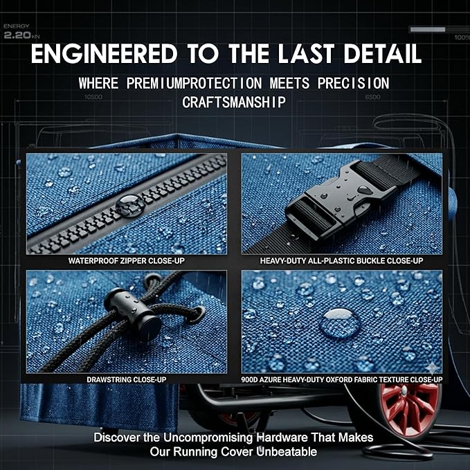 Generator Covers While Running, 38X28X27 inches, Top Can Be Opened for Refueling, Heavy Duty Waterproof Generator Covers, Made of Double-Layer Material, for 12000W+ Frame Type Generators