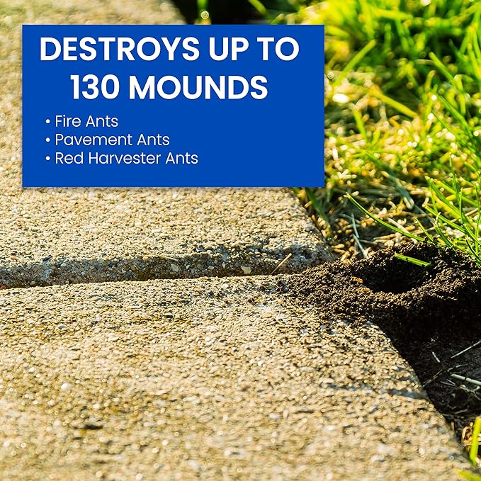 BioAdvanced Ant Killer Outdoor, Dust, 1 lb, 130 Mounds, Ant Powder Killer Outdoor (Pack of 2)