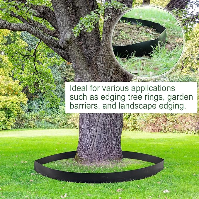 Tree Root Barrier 36in x 25ft x 60mil Root Barrier Grass Weed Barrier Bamboo Barrier Garden Edging for Landscape Edging Blocks
