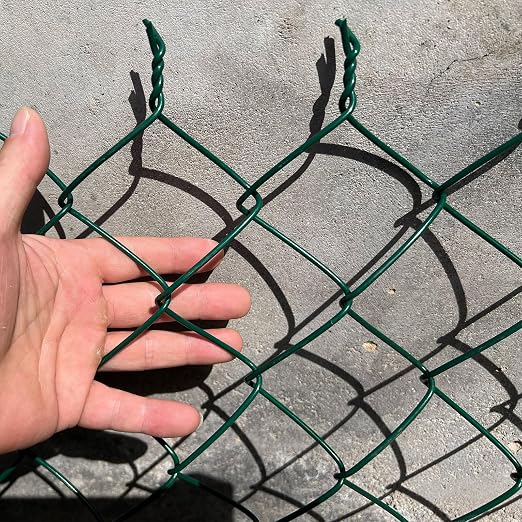 13 Gauge 36inX33ft Green PVC Coated Galvanized Wire Fence Mesh 2.5in Chicken Wire Fencing Chain Link Fence Garden Fencing Poultry Netting/for Yard Fence