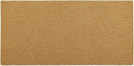 OLANLY Front Door Mat, Low Profile Doormat, Stain and Fade Resistant, Easy to Clean, for Indoor and Outdoor Entrances, Patio Porch or Entryway, Brown (71x34 Inch, Plain Brown)