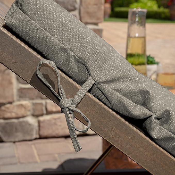 Arden earthFIBER Outdoor Chaise Cushion, 21 x 72, Rain-Proof, Fade Resistant, Cushion for Chaise Lounger Sandbar Taupe Texture