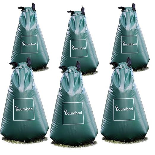 1 Premium Watering Bag 20 Gallons PVC UV Resistant Slow Release Watering Tree Bag in Green Visit The baumbad Store (6, 20 Gallons)
