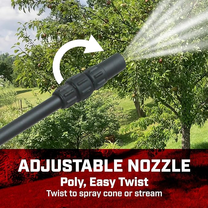 Chapin 20543 Pump Sprayer, 3‑Gallon, Foaming, Lawn & Garden, Translucent Poly Tank, Adjustable Nozzles, Anti‑Clog Filter, 12" Wand & 34" Reinforced Hose for Weed, Pest & Fertilizer Applications
