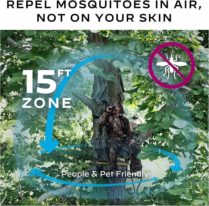 Thermacell Mosquito Portable Repeller; Includes 12-Hour Refill; 15 Foot Zone of Protection; Highly Effective Mosquito Repellent; Deet Free Bug Spray Alternative; Scent Free