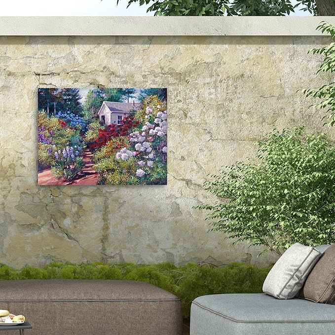 Trademark Fine Art David Lloyd Glover 'The Gardener's Shed' Outdoor Canvas 35x47