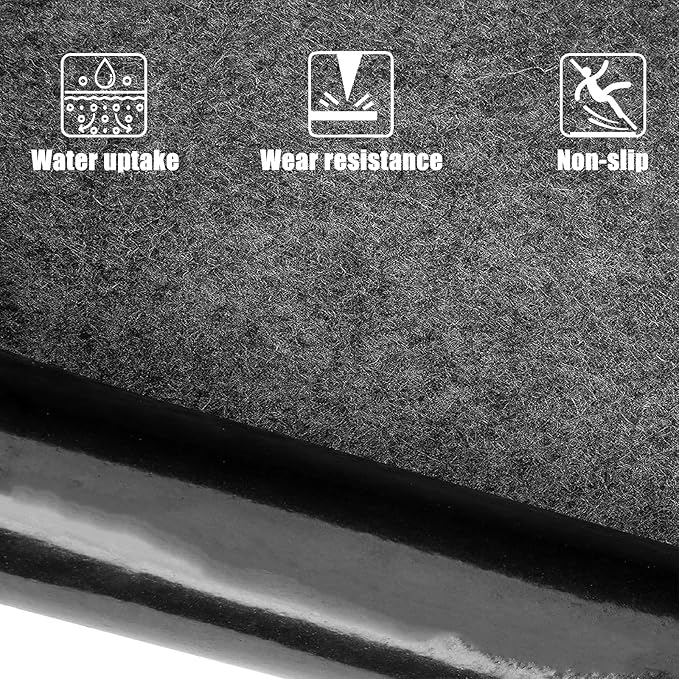 YEXEXINM 8x6.2 FT Outdoor Storage Shed Mat-Waterproof Dustproof Outdoor Carport Mat- Backing Prevents Liquid Penetration，Anti-Slip Patio Furniture Floor Mat for Protect Storage Shed Floor，Grey