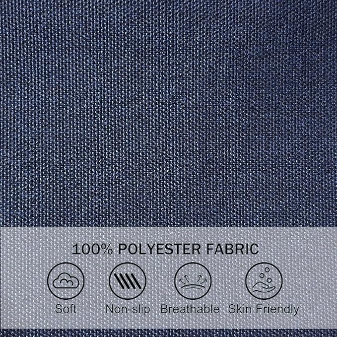 COZYVIDA 18.5x18.5 Inch Patio Chair Cushion 4 Packs Resilient Foam Filling Water-Resistant Tear-Resistant UV Resistant Weather Resistant UV-Resistant 1000+ Hrs for Patio Furniture,Midnight