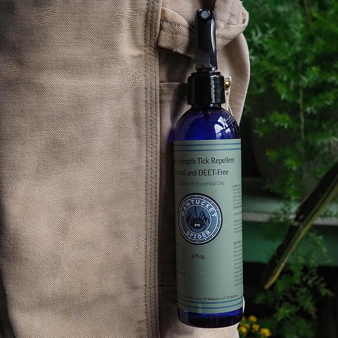 Nantucket Spider Tick Repellent Spray (8 oz) | DEET-Free | Essential Oil Tick Repellent | Made in USA