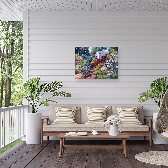 Trademark Fine Art David Lloyd Glover 'The Gardener's Shed' Outdoor Canvas 14x19