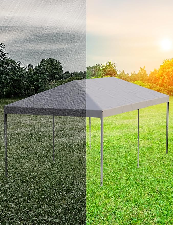 CABIHOME 10x20 Pop Up Canopy Tent with 4 Sidewalls, Heavy Duty Waterproof UPF 50+ Outdoor Shelter, Includes Roller Bag, Stakes & Sandbags