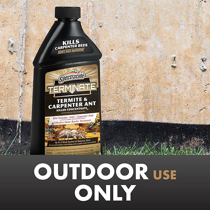 Spectracide Terminate Termite & Carpenter Ant Killer Concentrate, Kills Termites, Ants and Carpenter Ants, 32 fl Ounce