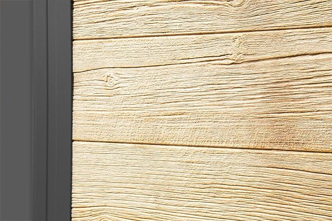 Arrow Ironwood Steel Hybrid Shed Kit 8 x 2 ft. Galvanized Anthracite