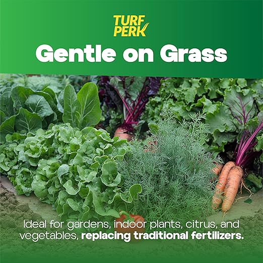 Turf Perk Garden Perk All Natural Liquid Solution – 16 fl oz – Concentrate Makes Up to 16 Gallons – Plant & Vegetable Nutrient Formula – Indoor & Outdoor – Safe for Pets