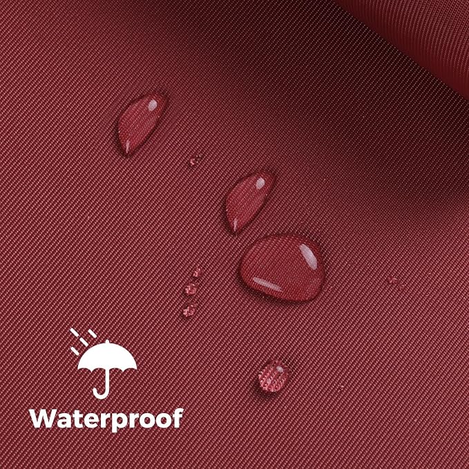 Nylon Fabric, 58" W 420D Waterproof Fabric 5 Yard Ripstop Nylon Material Outdoor Upholstery Twill Sewing Material for Patio Chair, Lining, Cushion, Purse, Tote Bag, Tent, Tarp Cover, DIY Project Red