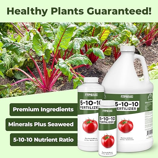 5-10-10 Fertilizer for Plants, Great for Root Vegetables, Tomatoes, and Flowers, Plant Fertilizer by TPS Plant Foods, 32oz (1 Quart)