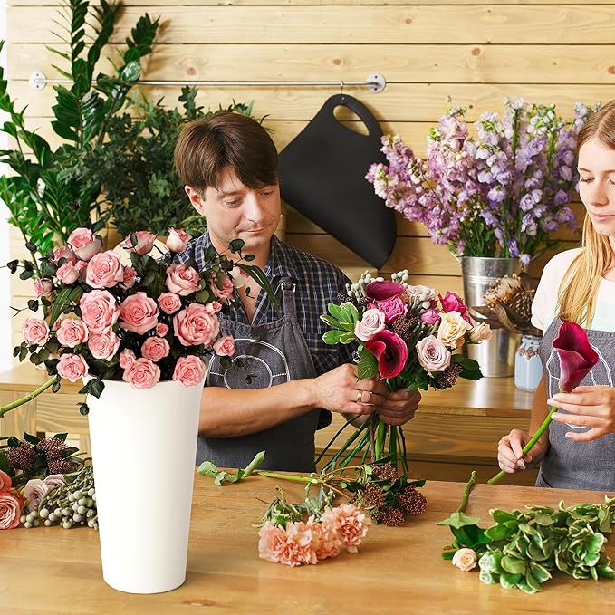 Invech Flower Display Stand with 6 Buckets, 3 Tier Gold Flower Cart Display Stand for Indoor Outdoor Garden, Wedding, Florist