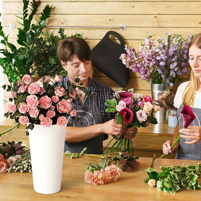 Invech Flower Display Stand with 6 Buckets and Wheels, 3 Tier Flower Cart Display Stand for Indoor Outdoor Garden, Wedding, Flower Shop (Existing Patent)