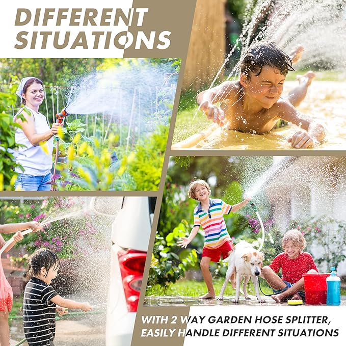Twinkle Star 3/4 Inch Garden Hose Quick Connector Water Hose Fitting Male and Female, 9 of Set