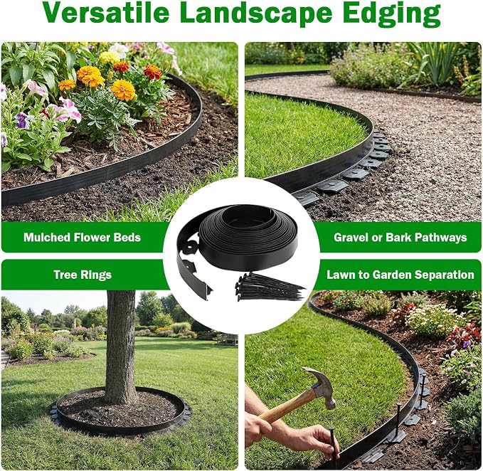 Gtongoko 4 Inch Landscape Staples Bundle Landscape Edging