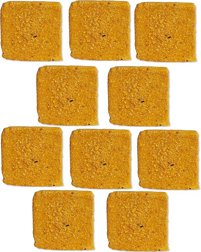 ST. ALBANS BAY SUET PLUS Suet Cake Variety Packs | 11 oz. Wild Bird Suet Cakes | (Hot Pepper, 10 Pack)