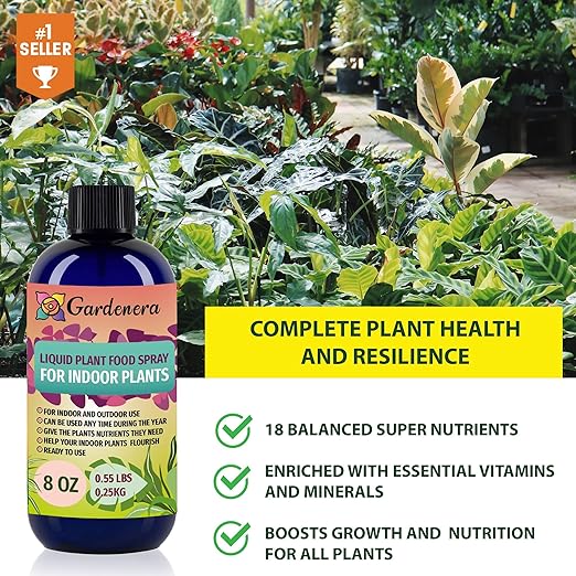 Gardenera Plant Growth Superfood for Tomatoes with 18 Essential Vitamins & Minerals - Organic Plant Food Fertilizer - Micro-Fungi and Bio-Organisms for Tomato Plant Care & Growth Enhancement - 8oz