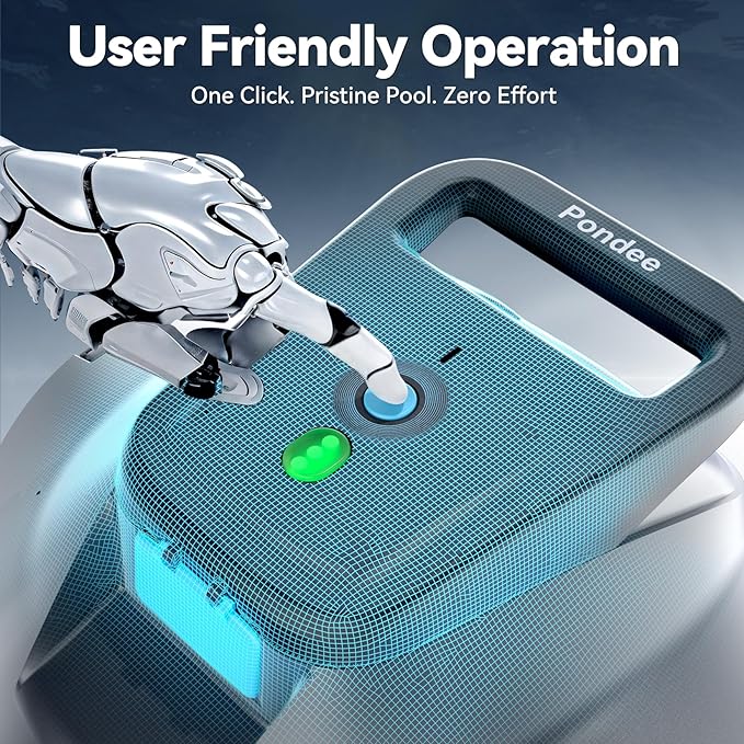 X1 Robotic Pool Vacuum, Cordless Pool Cleaner with 120-Min Runtime, Auto-Parking, 2.5h Fast Charging, for Above-Ground & Flat-Bottom Inground Pools up to 850 sq.ft
