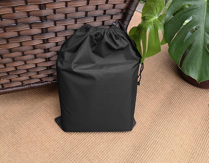 Patio Furniture Covers,Outdoor Furniture Cover Waterproof,Patio Furniture Set Covers for 3 Piece Outdoor Bistro,Patio Sofa Covers Set for 2 Chairs and Coffee Table,Black
