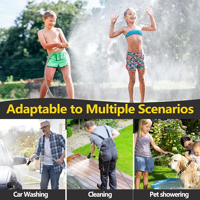 150 ft Stainless Steel Garden Hose - 2026 New Upgraded Metal Water hose - Flexible Water Hoses Pipes with Latex Core, 3/4" Solid Brass Connector - No-Expandable Watering Garden Hoses