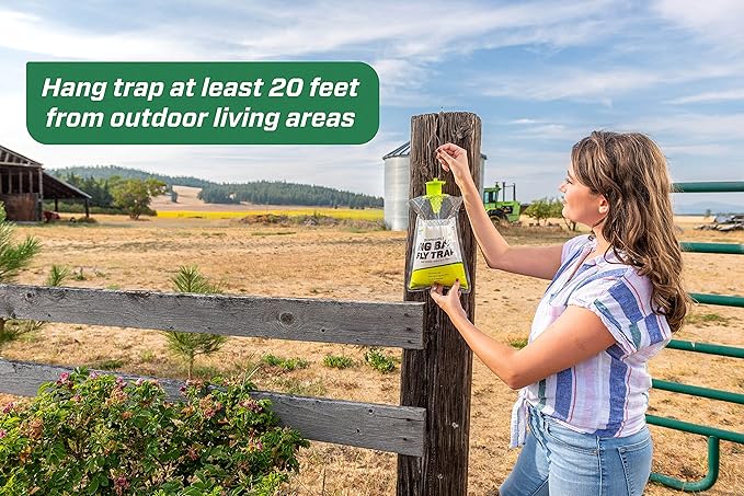RESCUE! Big Bag Fly Trap – Disposable, Outdoor Use - 3 Traps