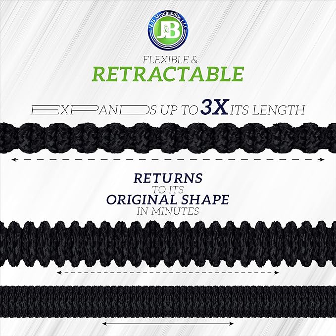 J&B XpandaHose 150ft Expandable Garden Hose – Ultra-Strong 3750D, 4-Layer Latex Core, Brass 3/4" Connectors, 10-Pattern Nozzle & Storage Bag – Lightweight, Kink-Reducing, Leak-Resistant
