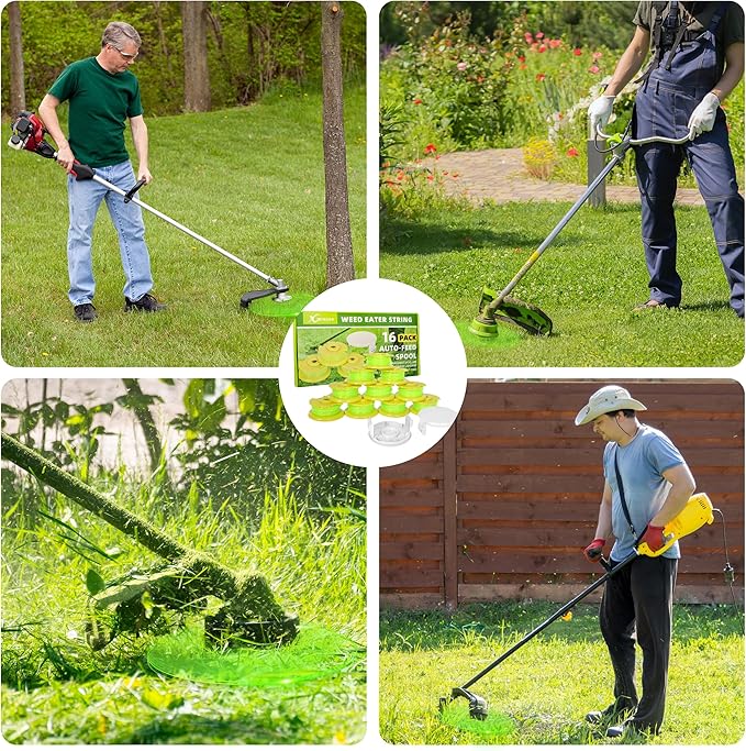 Xgunion Weed Wacker String Replacement for Ryobi One Plus+ AC80RL3 0.08'' String Trimmer Line Compatible with Ryobi Weed Wacker 18V,24V,40V Trimmers (Green)