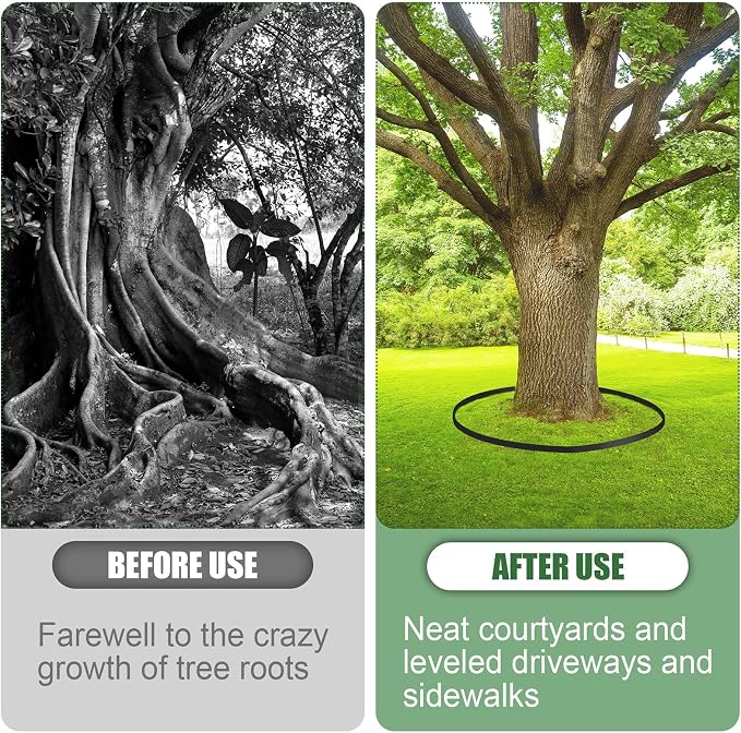 Tree Root Barrier 30in x 33ft x 60mil Tree Root Barrier Heavy Duty Bamboo Barrier Protects Sidewalks Roads and Driveways