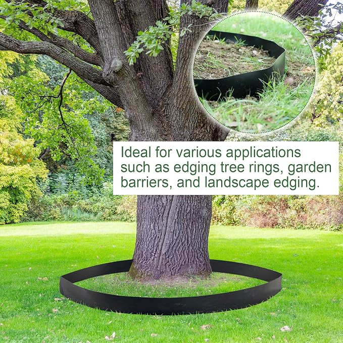 Tree Root Barrier 24in x 15ft x 60mil Root Barrier Grass Weed Barrier Bamboo Barrier Garden Edging for Landscape Edging Blocks