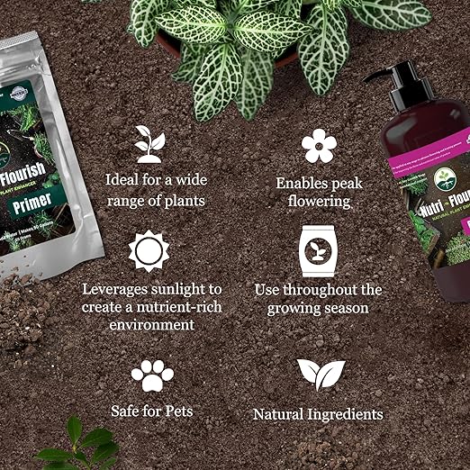 Primer and Bloomer – Natural Plant Enhancer | Soil & Root Support for Healthy Growth | Beneficial Bacteria Formula for Vegetables, Flowers & Ornamentals | Garden & Potting Mix, 2-Pack