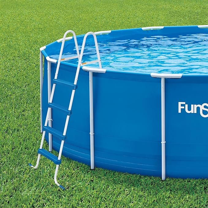 Funsicle 52" SureStep Pool Ladder, for Above Ground Swimming Pools, Blue & White
