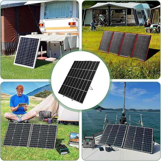 2 Pack Solar Panel Stand, Folding Solar Panel Stand Mounting Bracket - Quick Angle Adjustment, Portable Suitable for Solar Panels Less Than 0.35 Inches Thick