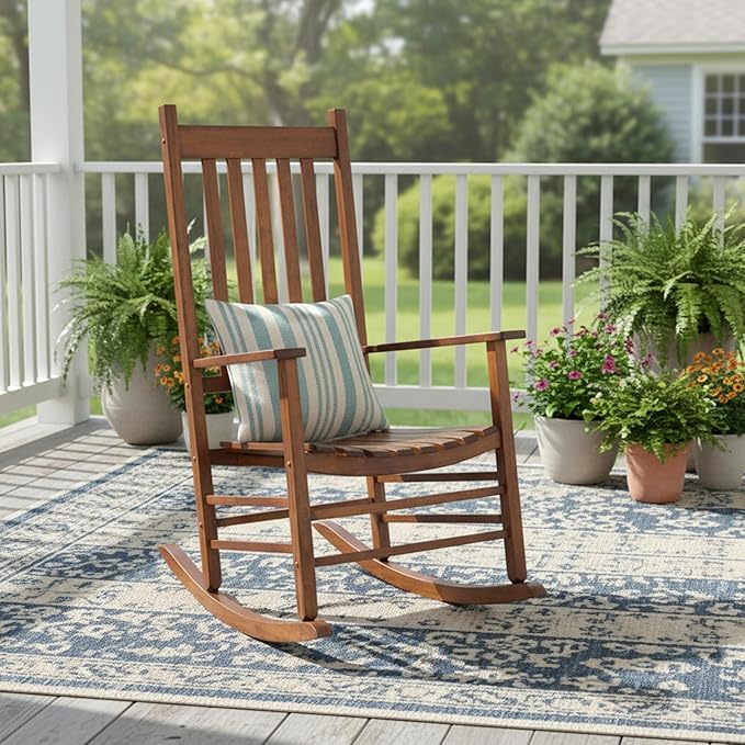 Shine Company Vermont Rocking Chair – Light Oak