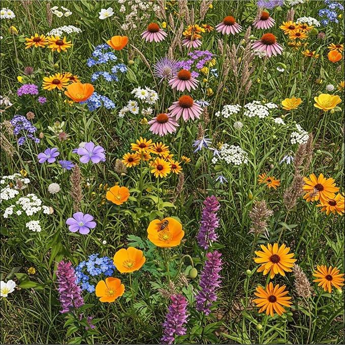 Ferry Morse Wildflower Seeds - Bee Feed Mix, Non-GMO, Full Sun - 1 lb - Other