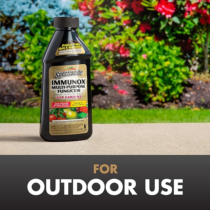 Spectracide Immunox Multi-Purpose Fungicide Spray Concentrate For Gardens 16 Ounces, Protects Up To 2 Weeks