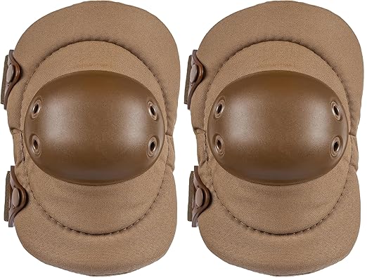 Alta 53013.14 AltaFLEX Elbow Protector Pad, Coyote Cordura Nylon Fabric, AltaLOK Fastening, Flexible Cap, Round, Coyote (Pack of 2)