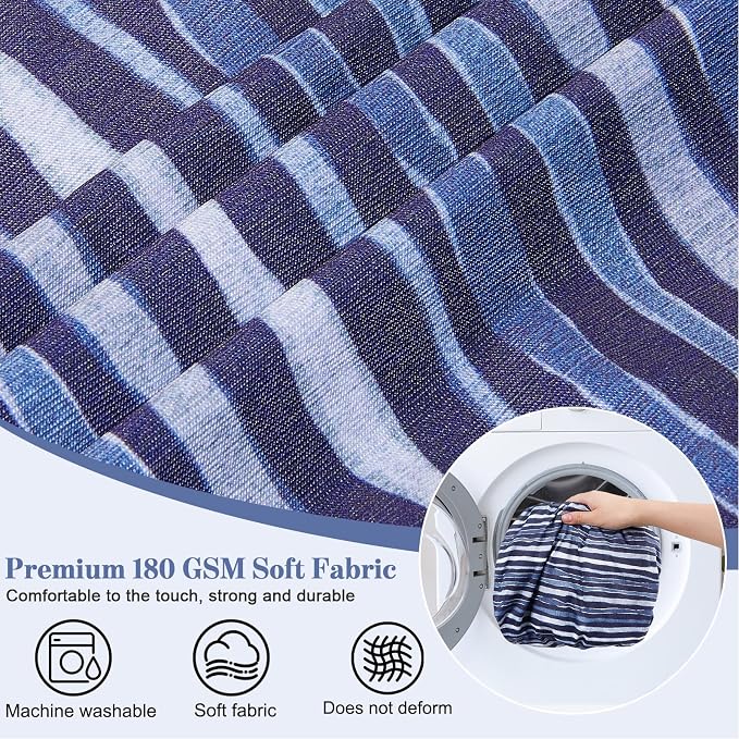 pickyNproud 14Pcs Patio Cushion Covers Stretch Outdoor Couch Cushions Slipcovers Replacement Washable Furniture Protector with Elastic Bottom Sofa Chair Seat Cover, Navy