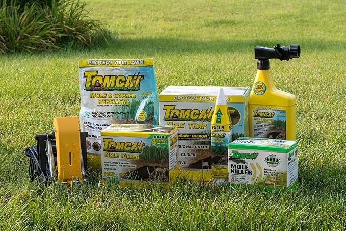 Tomcat Mole Killer(a) - Mimics Natural Food Source, Kills with a Single Feeding, Mole Killer for Lawns and Yards, 12 Worm Baits